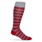 Crimson - Double Stripe Socks