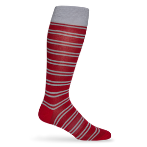 Crimson - Double Stripe Socks