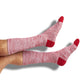 Wear DeadSoxy Crimson / White Mixed Socks 8 Pack