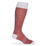 Wear DeadSoxy Crimson - Mini Stripe Socks