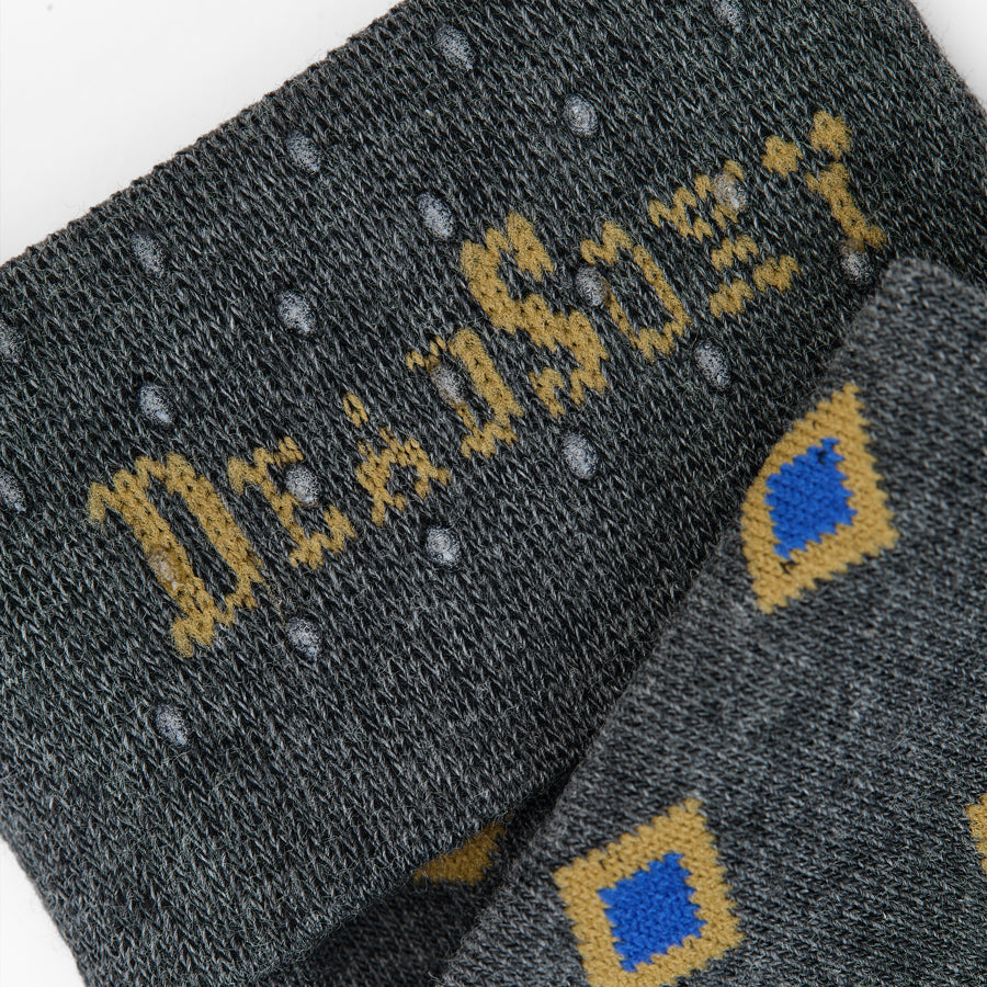 DeadSoxy Gerald cotton dress sock cuff detail with TrueStay grips