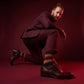 DeadSoxy Jasper cotton dress socks styled with dress shoes in a studio setting