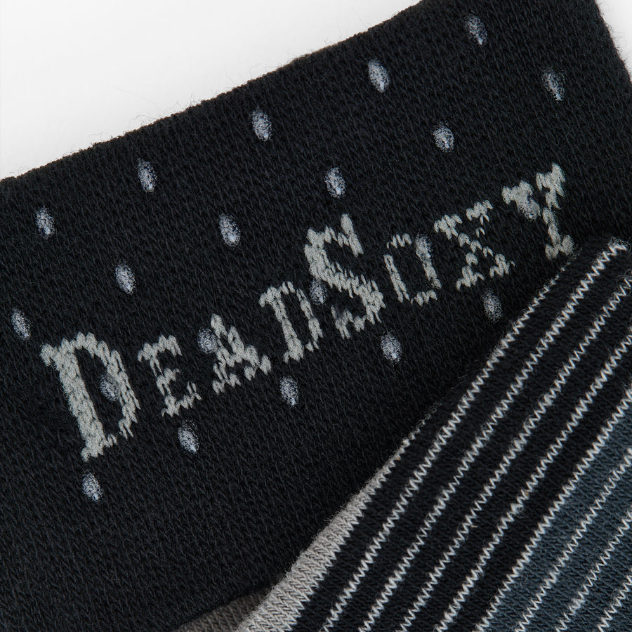 DeadSoxy Roman cotton dress sock cuff detail with TrueStay grips