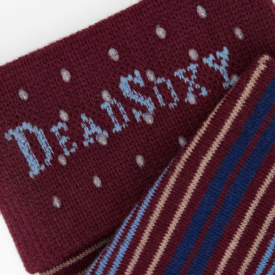 DeadSoxy Sampson cotton dress sock cuff detail with TrueStay grips