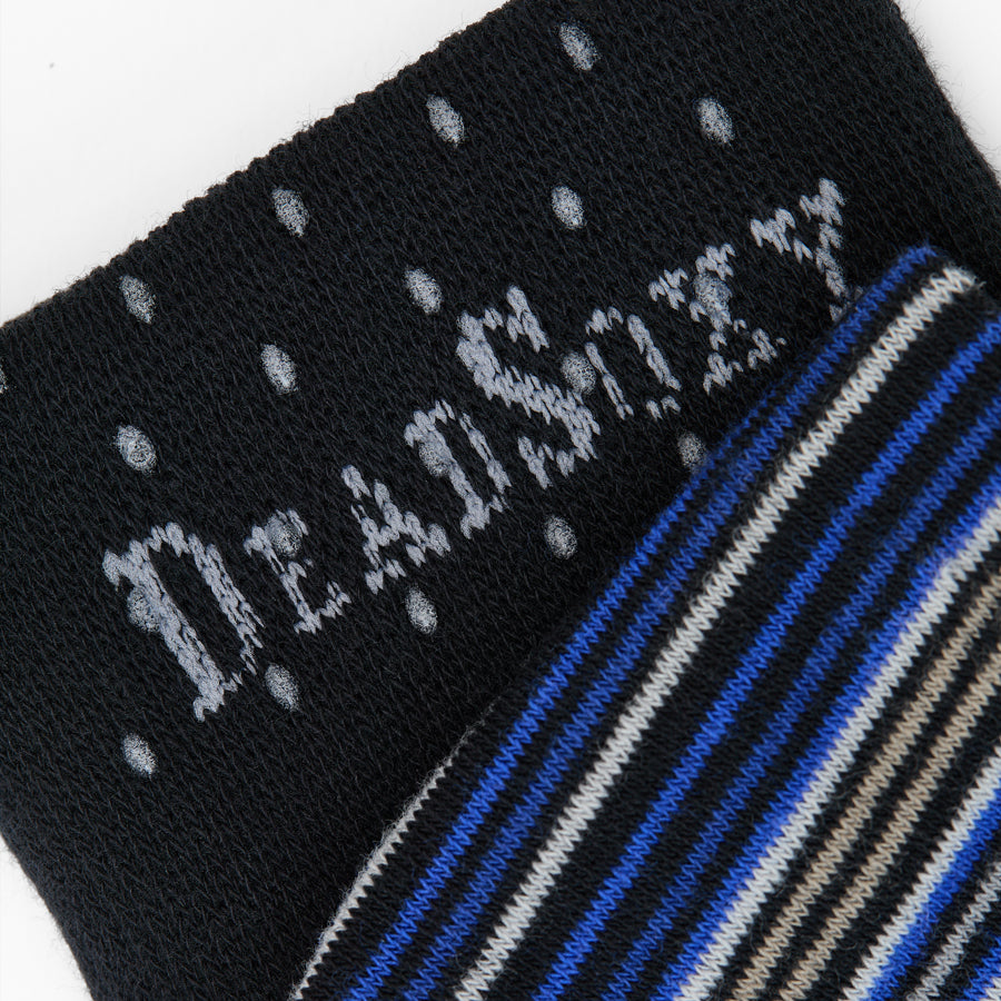 DeadSoxy Zane cotton dress sock cuff detail with TrueStay grips