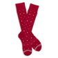 Wear DeadSoxy Cardinal Mixed Dots Dress Socks