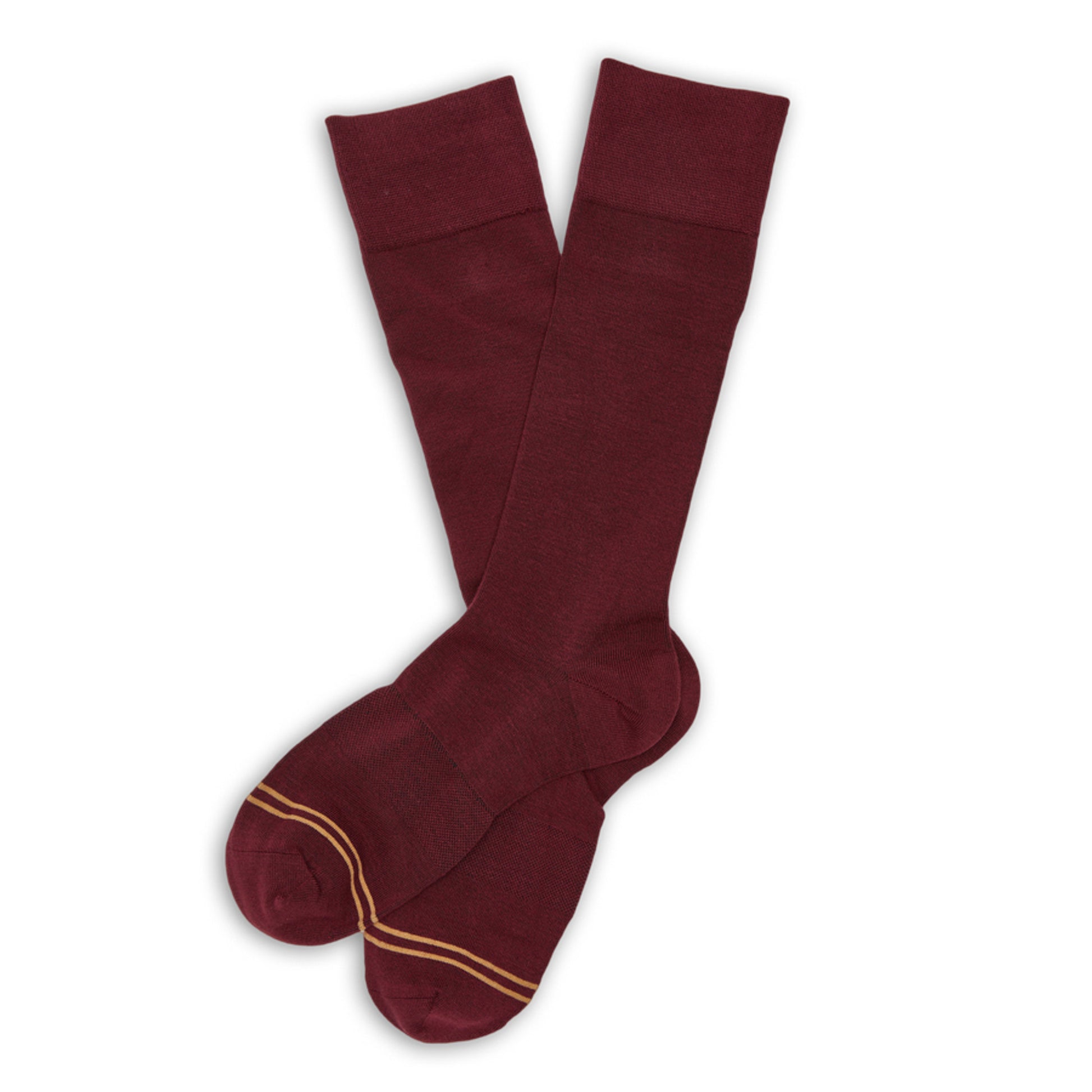 premium bamboo dress socks with deep red burgendy color