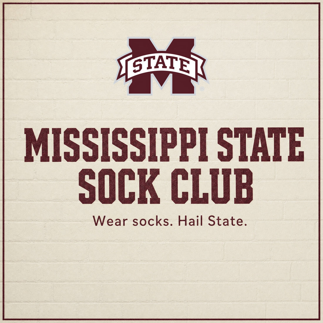Mississippi State Sock Club — officially licensed Mississippi State sock subscription by DeadSoxy