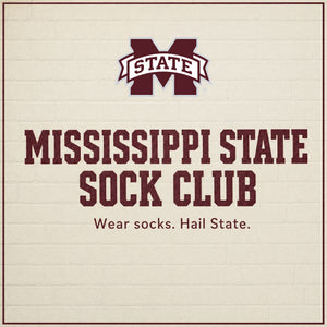 Mississippi State Sock Club — officially licensed Mississippi State sock subscription by DeadSoxy