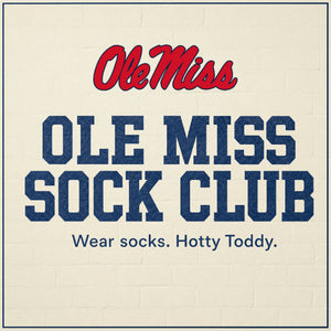Ole Miss Sock Club — officially licensed Ole Miss sock subscription by DeadSoxy