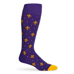 Wear DeadSoxy Purple and Gold - Fleur de lis