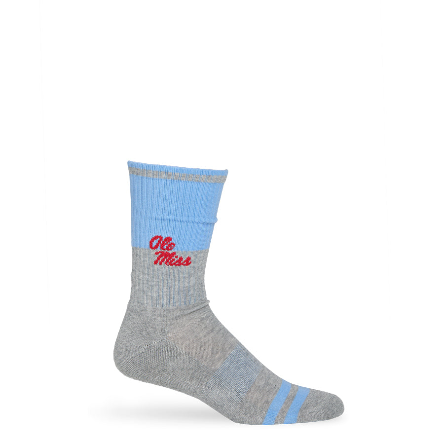 Grey Powder Ole Miss Fifty Casual Crew
