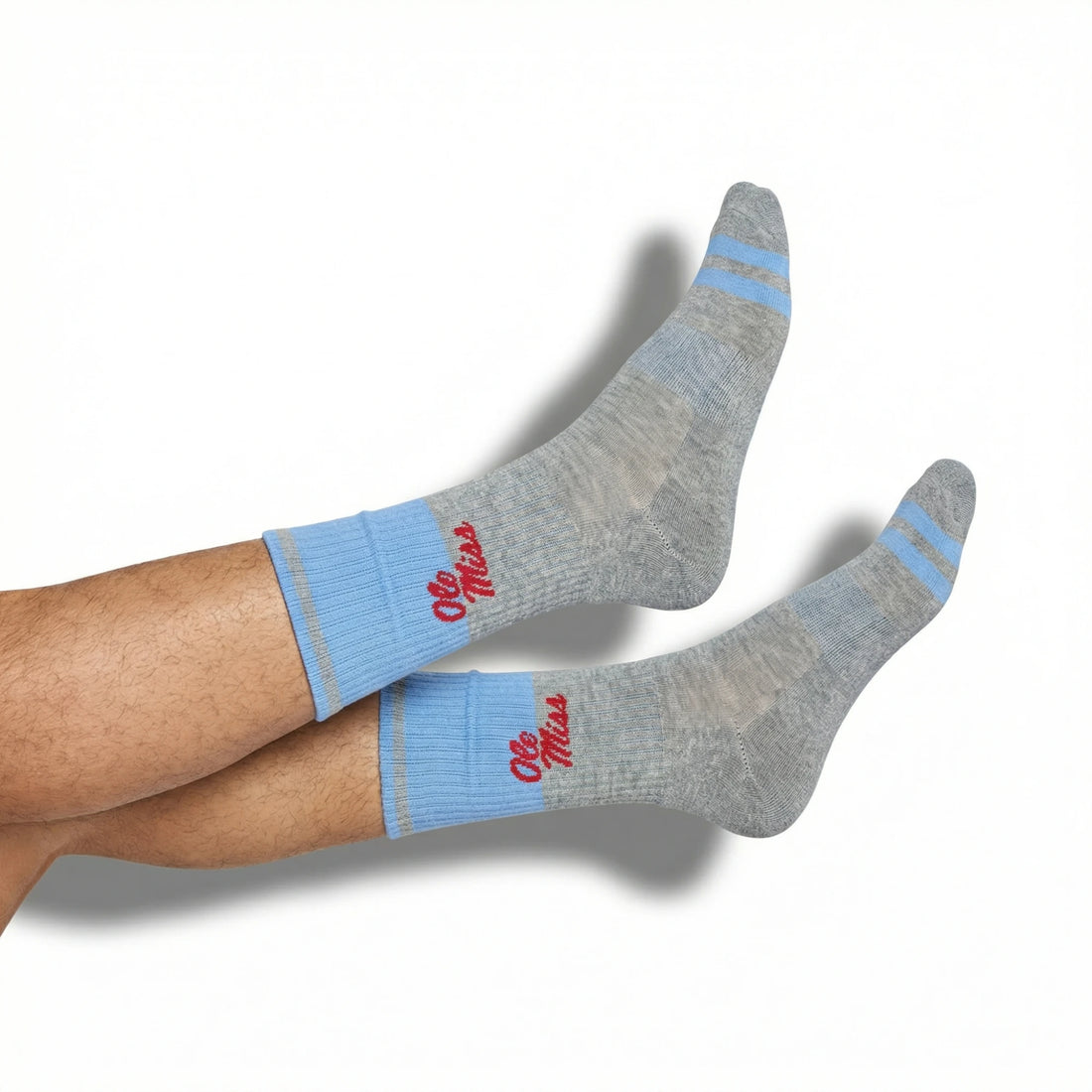 Grey Powder Ole Miss Fifty Casual Crew