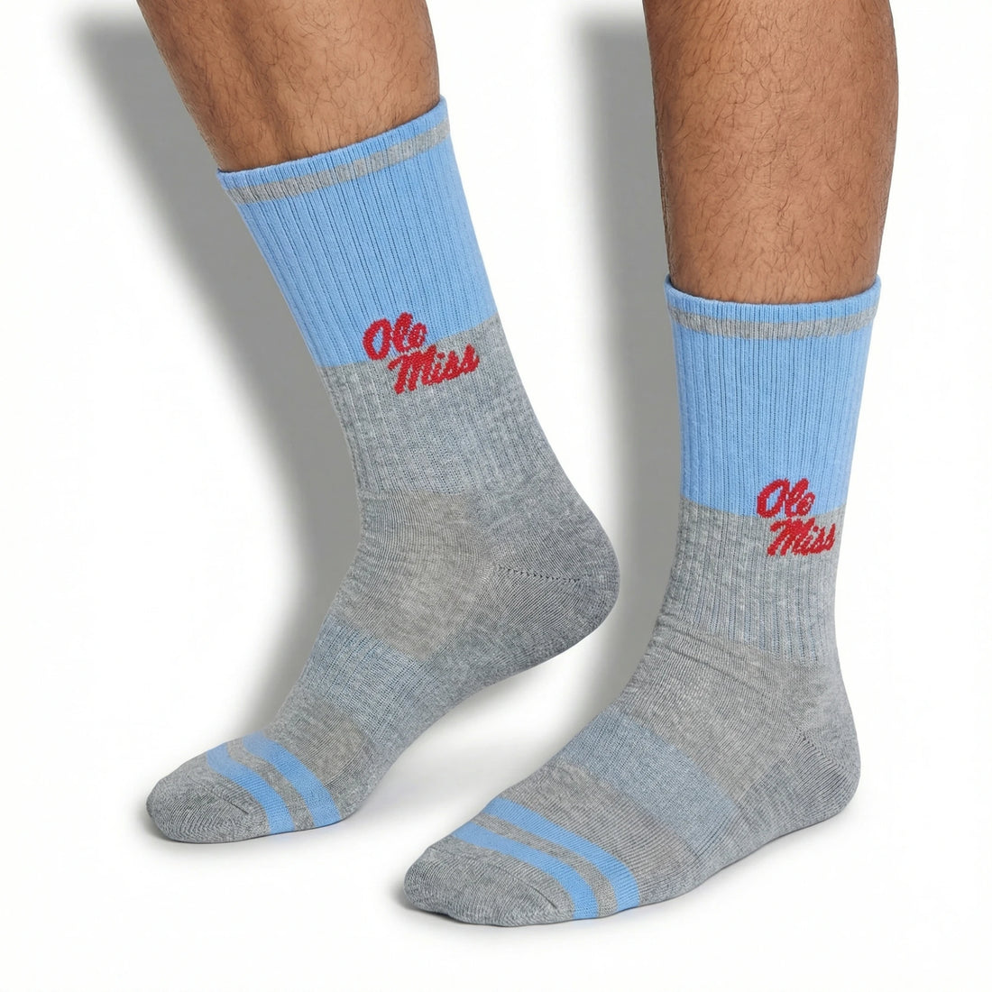 Grey Powder Ole Miss Fifty Casual Crew