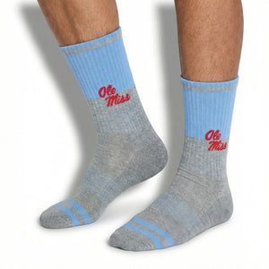 Grey Powder Ole Miss Fifty Casual Crew