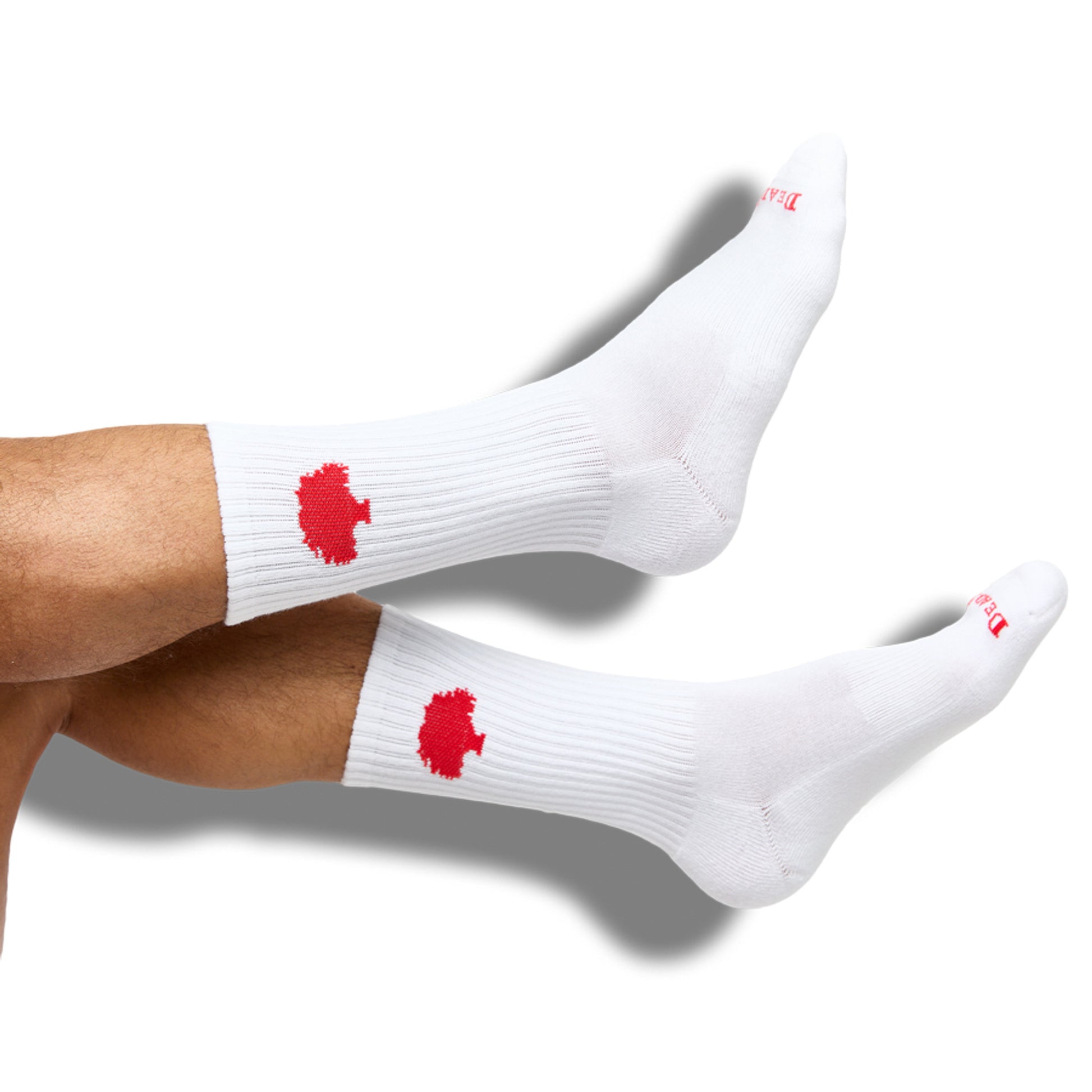 grey casual athletic socks with SIP on the ankle.