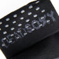 Close up of TrueStay‚Ñ¢ in  the welt of black dress socks with DeadSoxy knit in