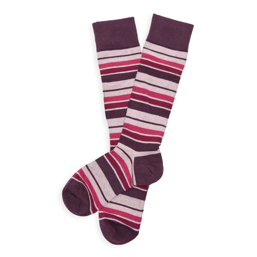 Close-up of the Leon dress sock welt showing elastic construction and knit detailing.