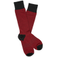 red and black wide stripe dress socks