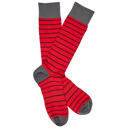 Wear DeadSoxy Red and Black - Wide Stripe