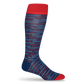 navy broken stripes socks on mannequin