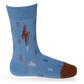 Kid's Socks - Brown Lightening