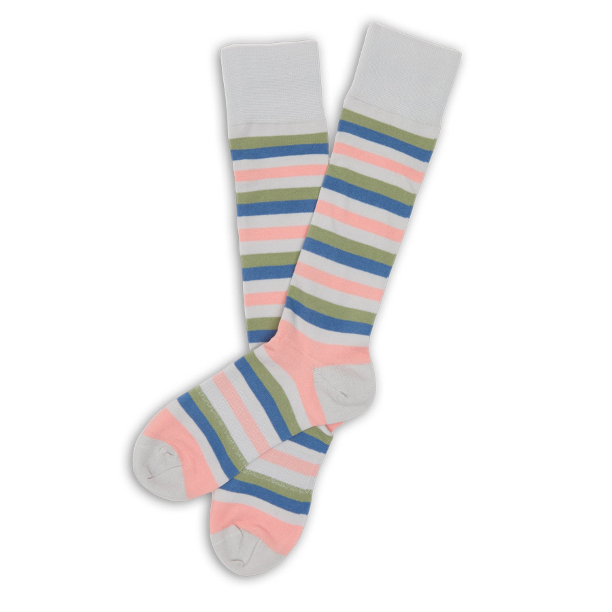 pastel dress socks Bubblegum Vertical Stripes
