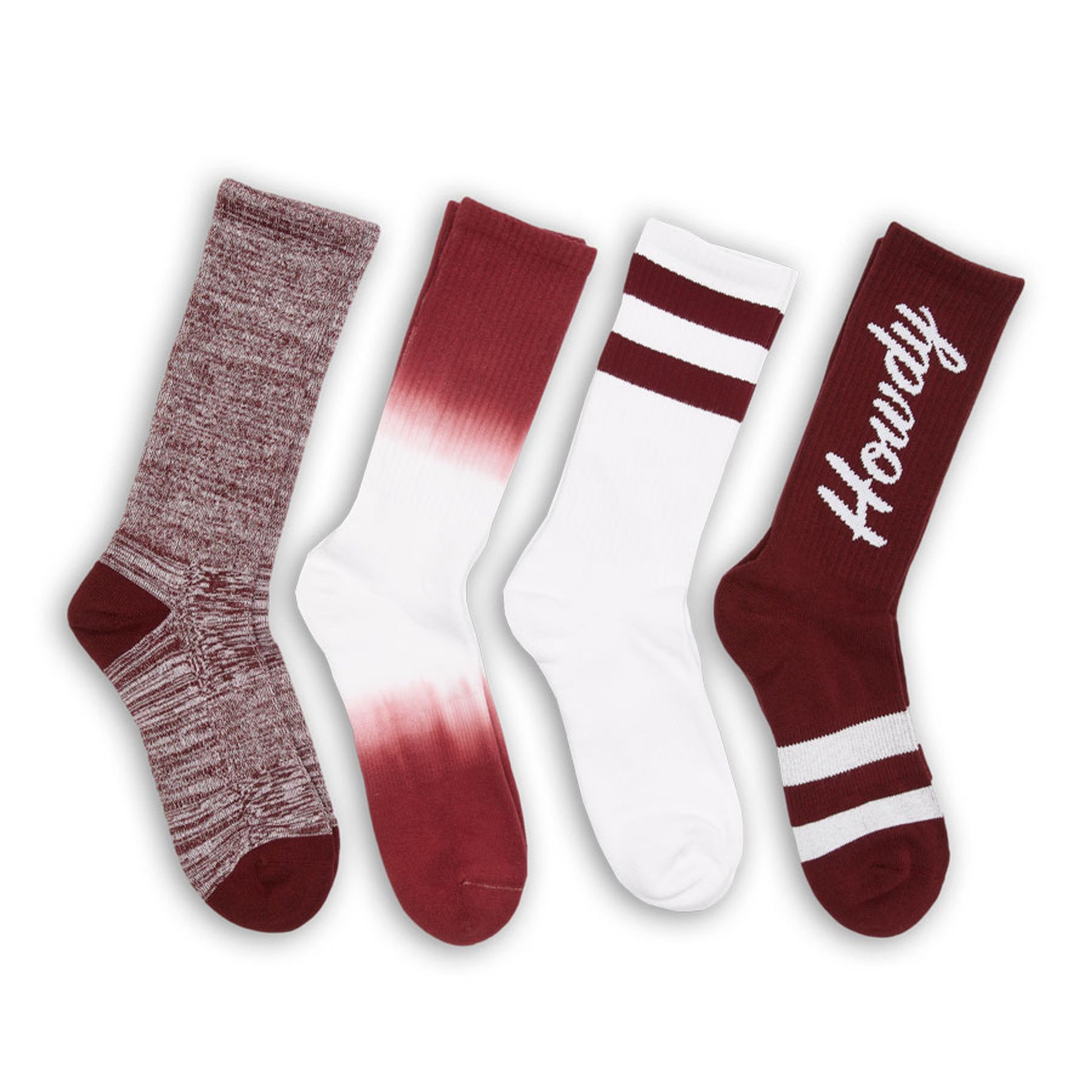 Wear DeadSoxy Maroon Casual Sock 4 Pack