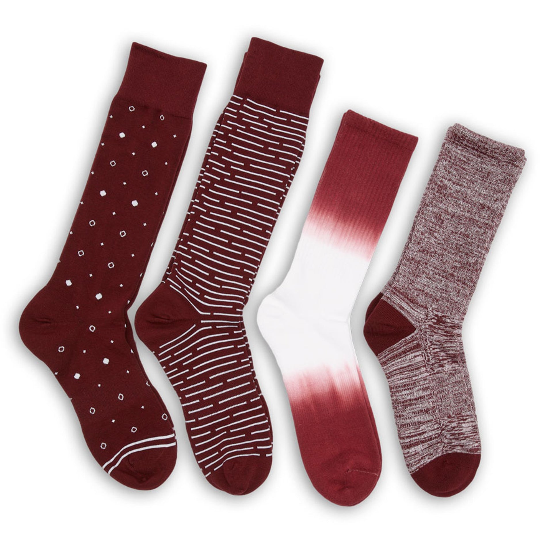 Wear DeadSoxy Maroon Mixed 4 Pack -A
