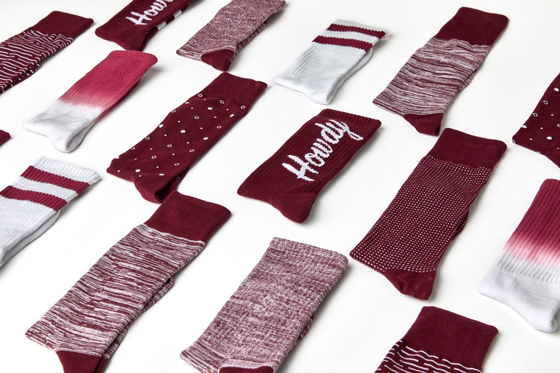 Maroon Texas Aggies United NIL birdseye maroon dress socks