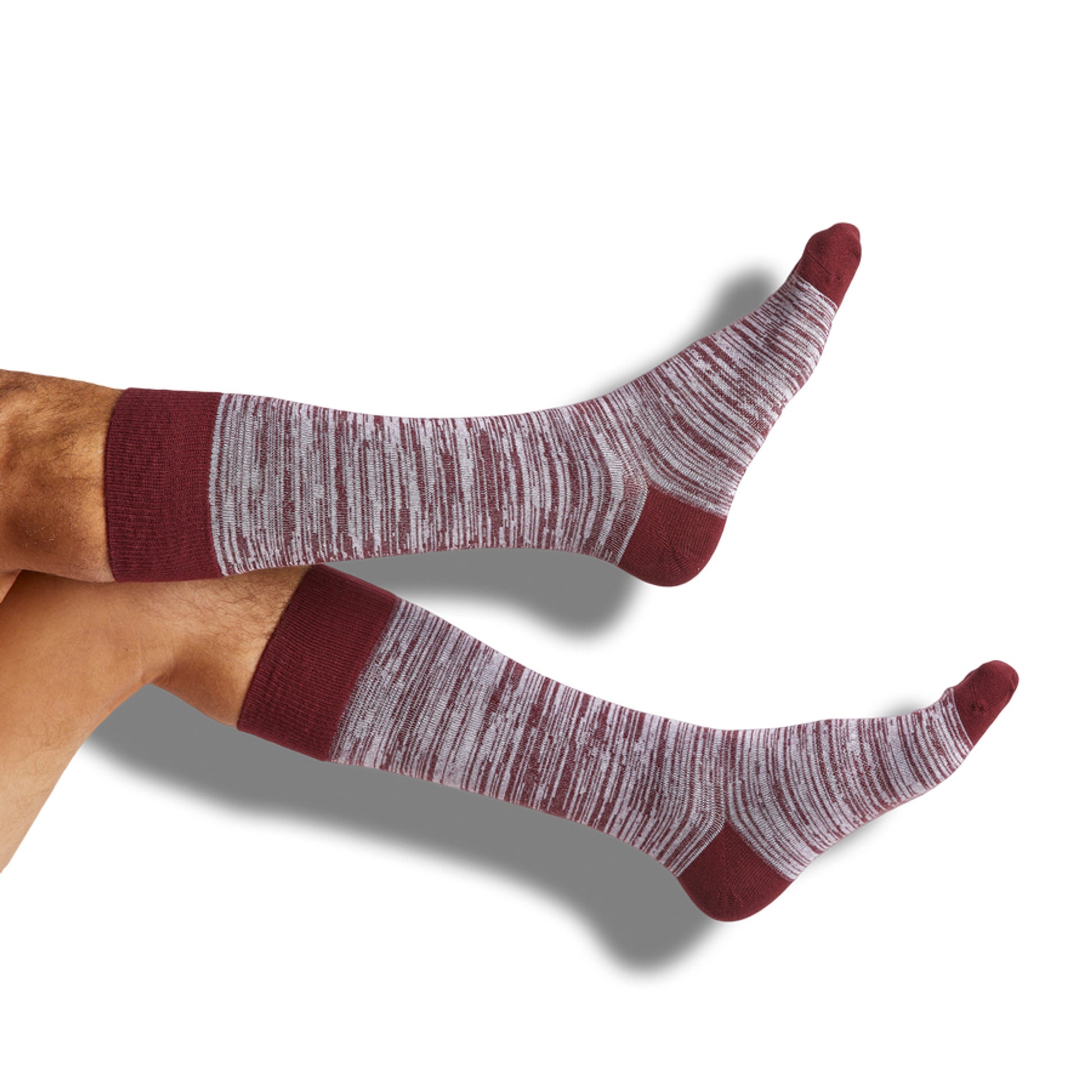Maroon Texas Aggies United NIL broken stripe maroon dress socks
