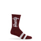 Wear DeadSoxy Maroon Howdy Casual Socks