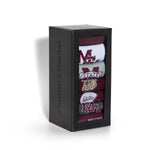 MSU Weekly Sply 7-Pack socks bundle shot, showing all seven Mississippi State socks in the box