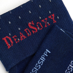 Navy Mississippi Dress Socks