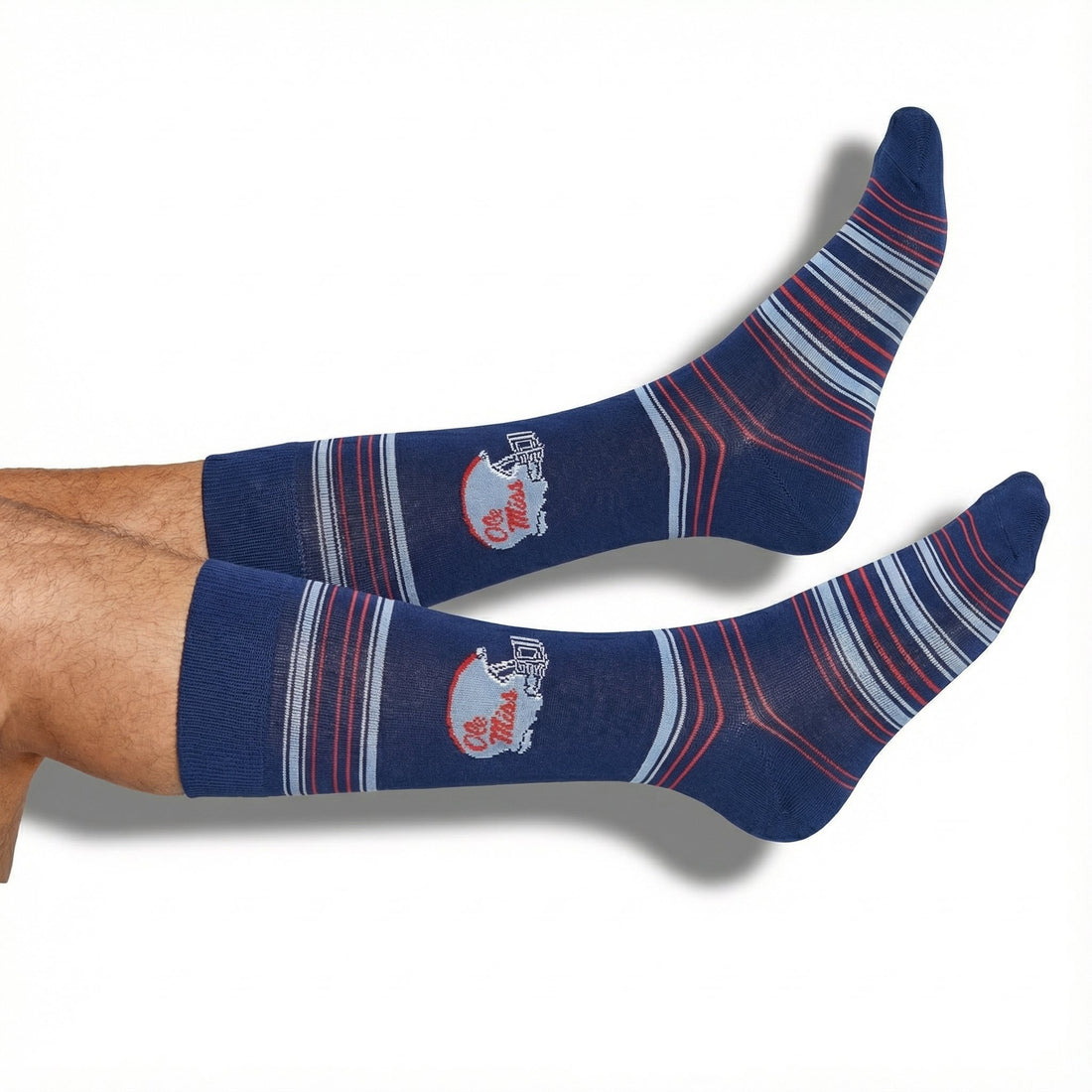 DeadSoxy Ole Miss Lafayette 4-Pack - NAVY OLE MISS HELMET DRESS SOCK 43e9ca80 d090 4c2a bcf2 4d7e252fe1dd
