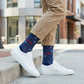 Navy Powder Mesh Dot Dress Socks