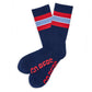 Navy Go Rebs Casual Crew Socks