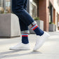 Navy Go Rebs Casual Crew Socks