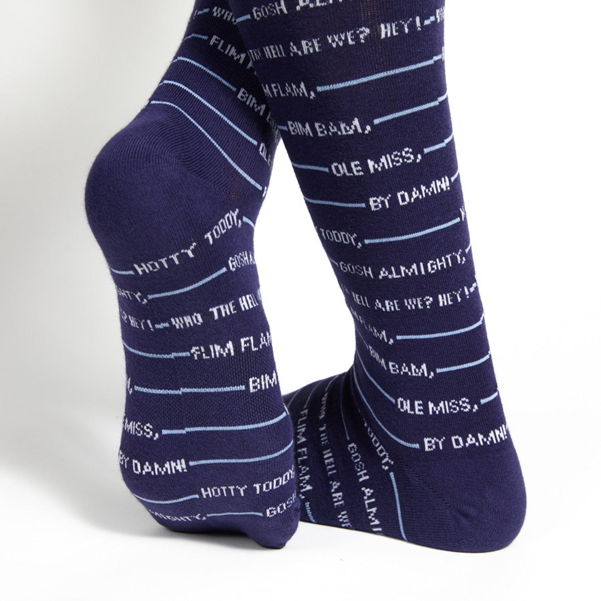 Egg Bowl dress socks in powder blue