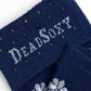 Navy Magnolia Dress Socks