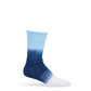 powder blue and navy dip-dyed casual socks