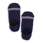 navy no show socks flat