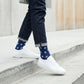 Navy Magnolia Dress Socks