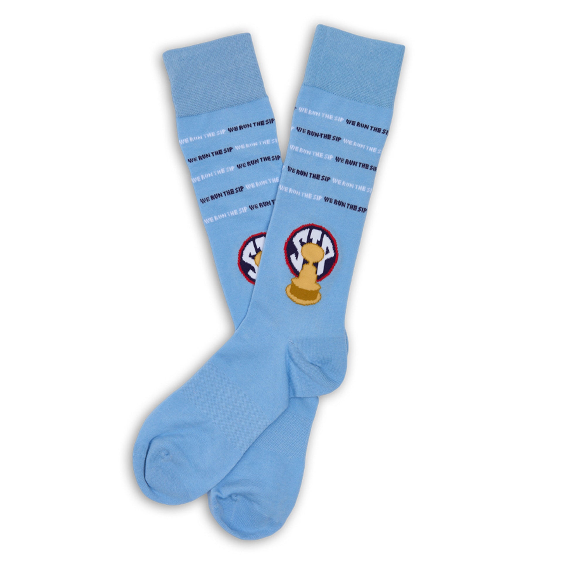 Egg Bowl dress socks in powder blue