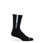 Black casual crew socks with ‚ÄúREBELS‚Äù written in white down of the leg on sock mannequin