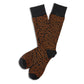 black and orange stripe dress socks