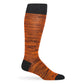 orange and black marl dress socks