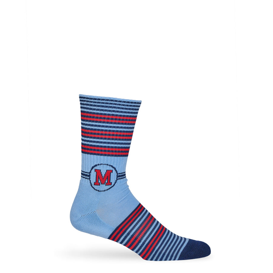 Powder M Stripe Casual Crew
