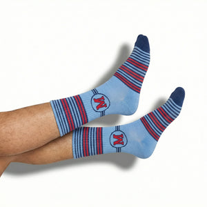 Powder M Stripe Casual Crew