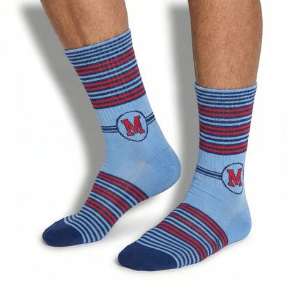 Powder M Stripe Casual Crew